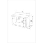 Libreria pensile Monroe composta da 3 quadri RF141104