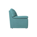 2-Sitzer-Sofa mit quadratischen Füßen, Farbe Aquagrün - Alenda