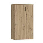Mobile multiuso scarpiera 2 ante con 5 ripiani colore rovere 69x34x120H Lucio