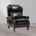 Poltrona con massaggio e schienale riscaldabile Wing ecopelle nero