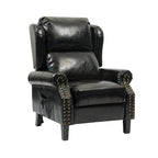 Poltrona con massaggio e schienale riscaldabile Wing ecopelle nero