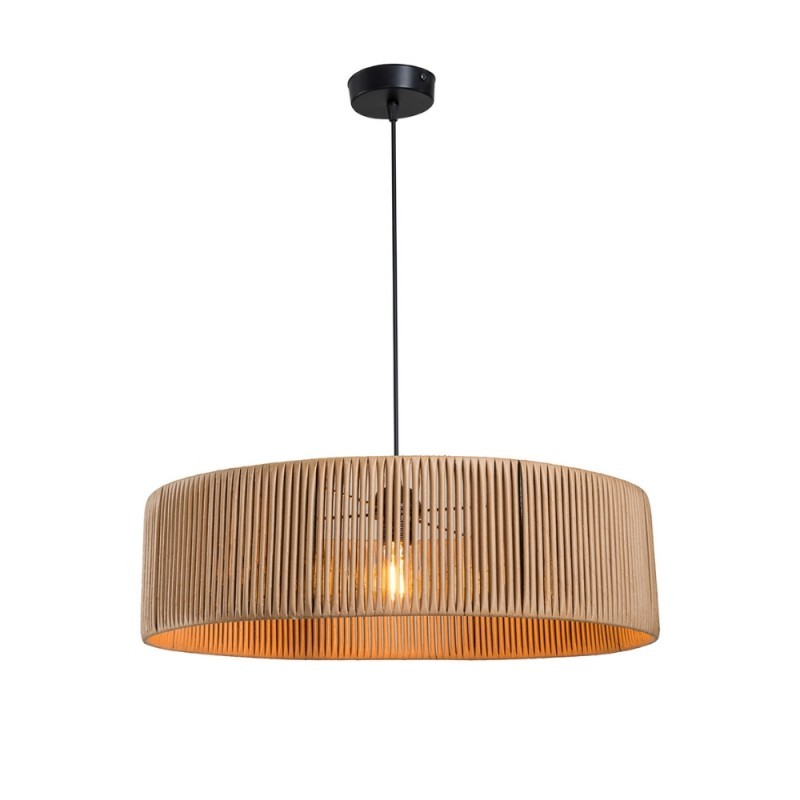 Lampada da soffitto in carta effetto bamboo caffè stile rustico Roya ASZ1747