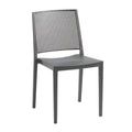 Sedia in polipropilene colore grigio Grid