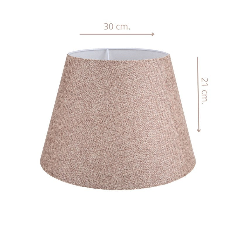 Paralume tessuto beige cono Tripod MDL2634