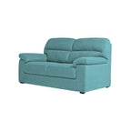 Dreisitzer-Sofa mit quadratischen Füßen, Stofffarbe Aquagrün – Alenda