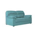 Dreisitzer-Sofa mit quadratischen Füßen, Stofffarbe Aquagrün – Alenda