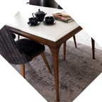 Tavolo bianco noce Diana 190x105x80h