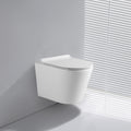 WC sospeso rimless in ceramica bianco lucido YJ-2392