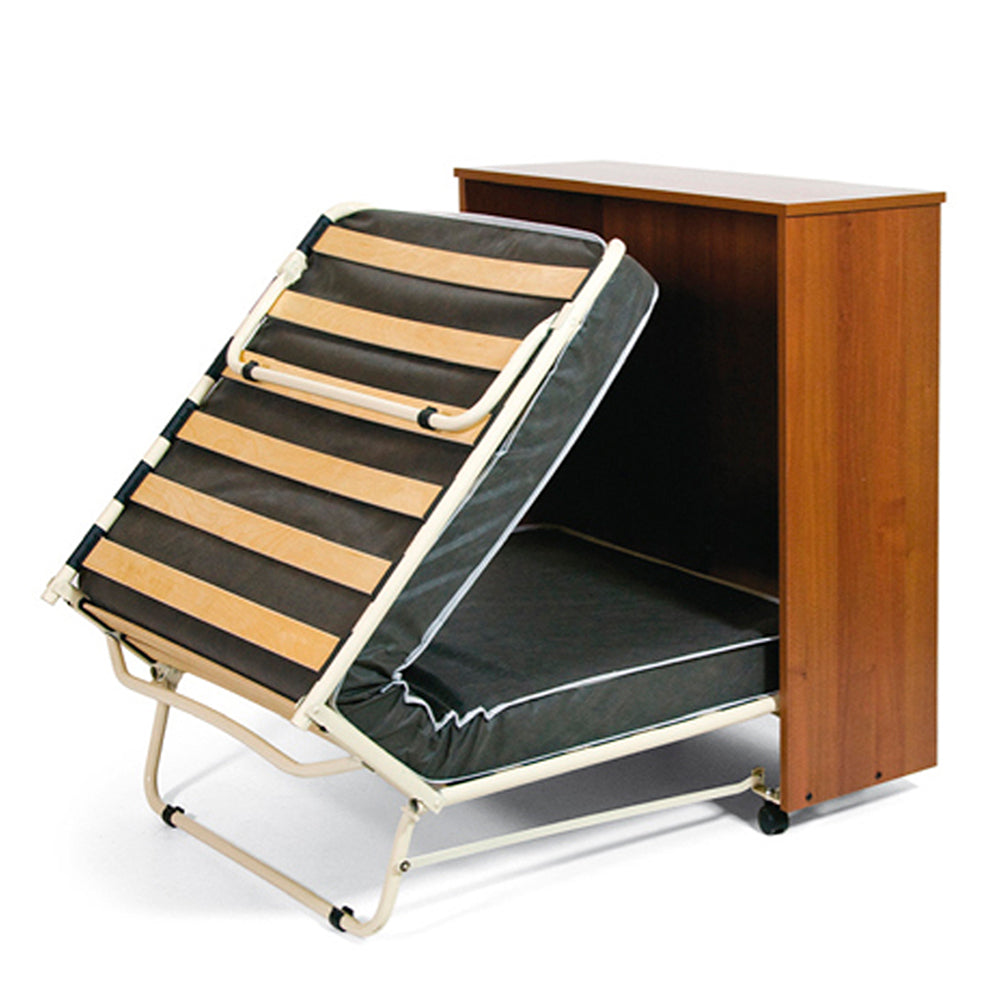 Mobile letto con rete a doghe colore noce antico 84.6x100H cm - Giroletto