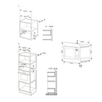 Forno microonde incasso con grill MW17DIX 17 litri inox Midea
