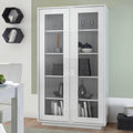 Vetrina 2 ante bianco lucido Ice 92x43x179H