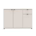 GNMK231L-U60 MEHRZWECK-UNTERSCHRANK MIT DREI TÜREN + 1 SCHUBLADE KASCHMIRFARBEN L120CM
