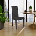 Sedia ecopelle Nancy colore nero