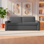 Divano letto 3 posti tessuto Queens colore cenere 200x98x86h Flash