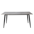 Tavolo top ceramica effetto marmo grigio lucido Mila 160x90