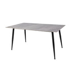 Tavolo top ceramica effetto marmo grigio lucido Mila 160x90
