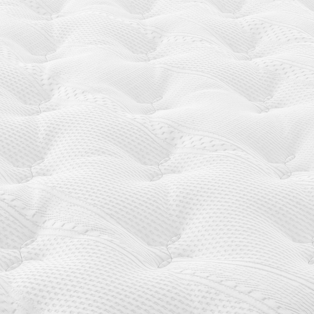 Matelas double à ressorts ensachés et tissu tricoté 160x190x21H Pici