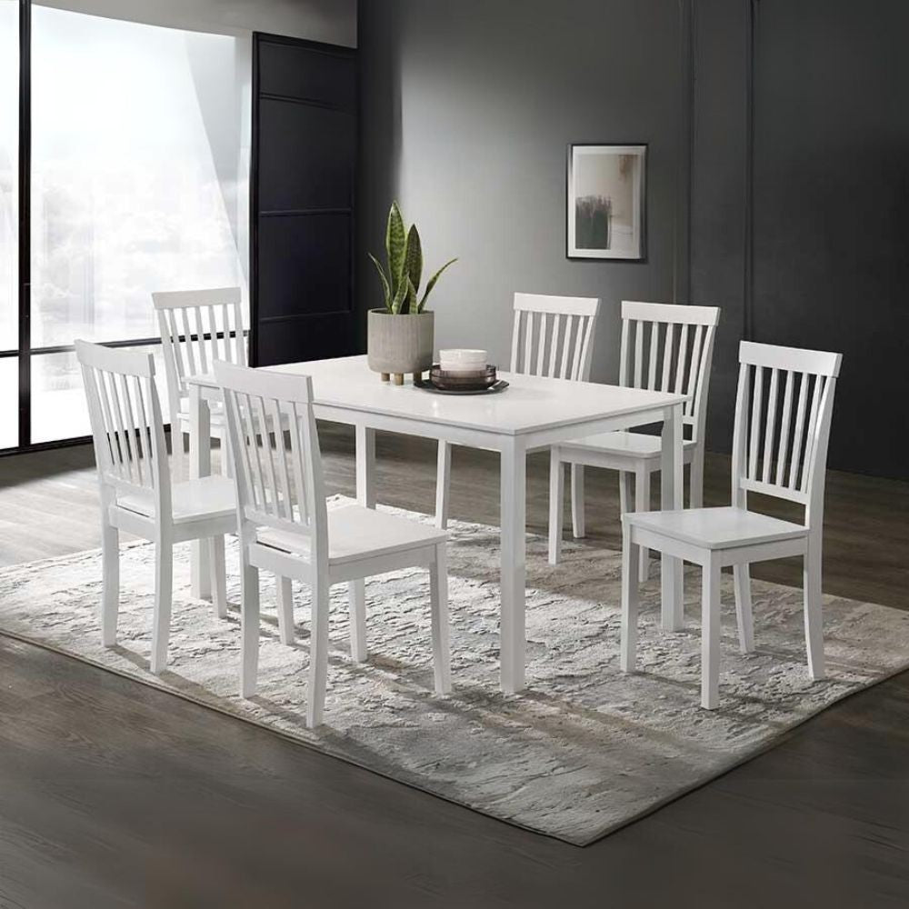Tavolo rettangolare bianco Dori 140x80x74H