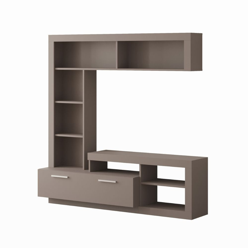 Parete attrezzata tortora Leo 171x42x171