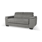 Divano Letto 2 posti in tessuto grigio Mercurio 194x83x97H