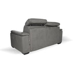 Divano Letto 2 posti in tessuto grigio Mercurio 194x83x97H