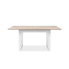 Tavolo rettangolare allungabile Houston80B sabbia e bianco 120x80x75H