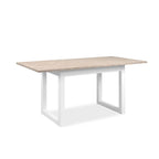 Tavolo rettangolare allungabile Houston80B sabbia e bianco 120x80x75H