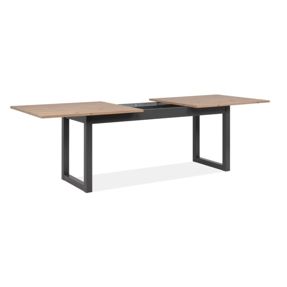Tavolo allungabile 200x90x75H Denver80C colore quercia antracite.