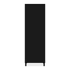 Vetrina colore nero con 2 ante e 4 ripiani Albi52B 62x33x189H