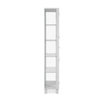 Vetrina colore bianco con 2 ante e 4 ripiani Albi52A 62x33x189H