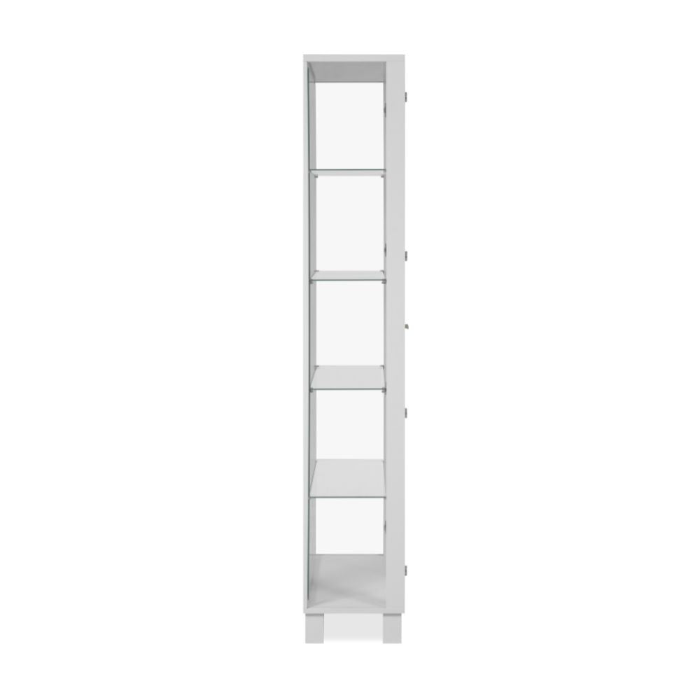 Vetrina colore bianco con 2 ante e 4 ripiani Albi52A 62x33x189H