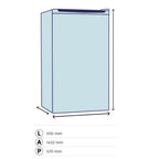 Congelatore verticale 4 cassetti DCV21SM3WE0 168lt classe E bianco Daya