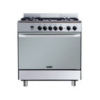 Gasherd Stromboli 80x55 mit Elektrobackofen und -grill Inox Klasse A Samet