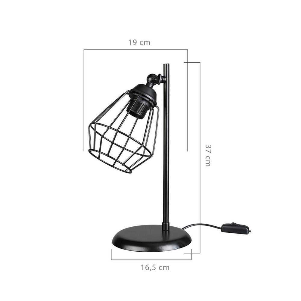 Lampe de table noire - EkinoKs