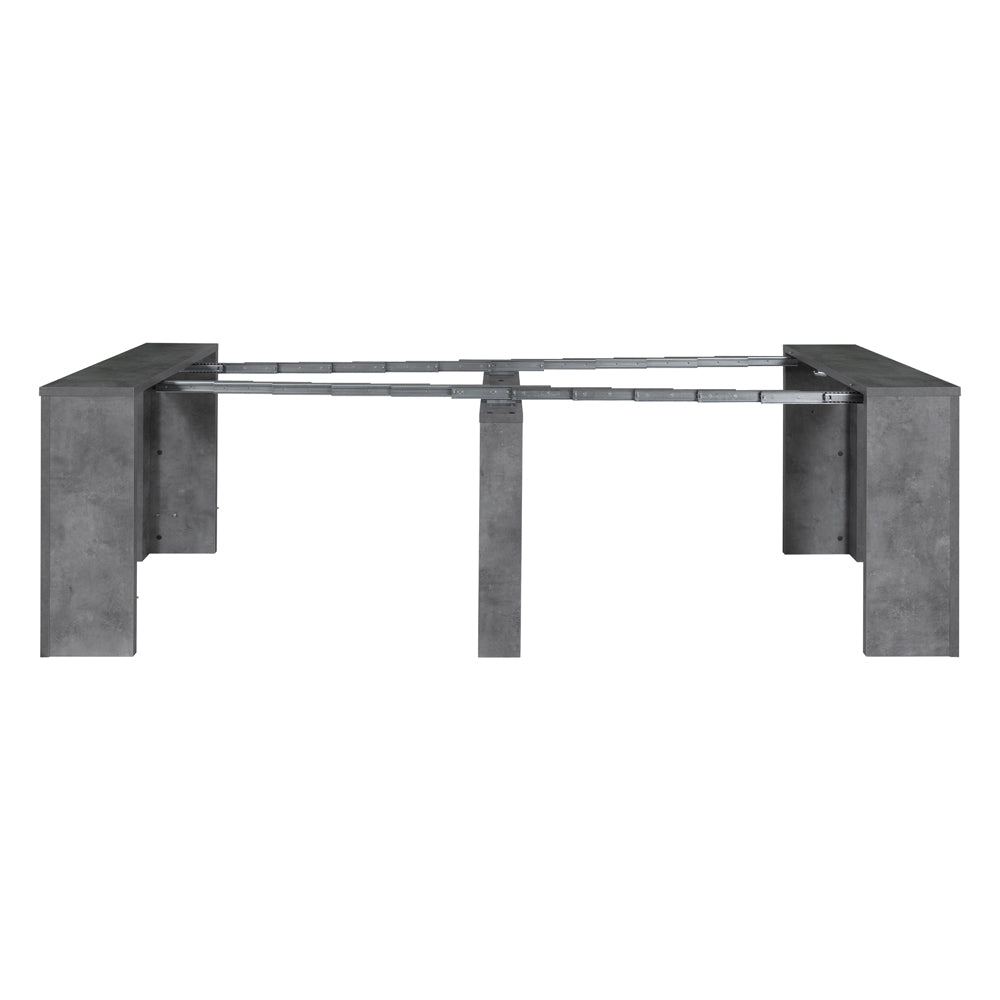 Tavolo consolle allungabile 252 cm colore cemento - Baku