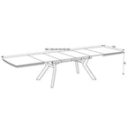 Tavolo rettangolare piano effetto marmo ardesia opaco e gambe in metallo 160x100x76H allungabile a 360 Robat