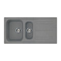 Évier à encastrer 2 bacs réversible couleur titane 100x50 - Smeg LZ102TT