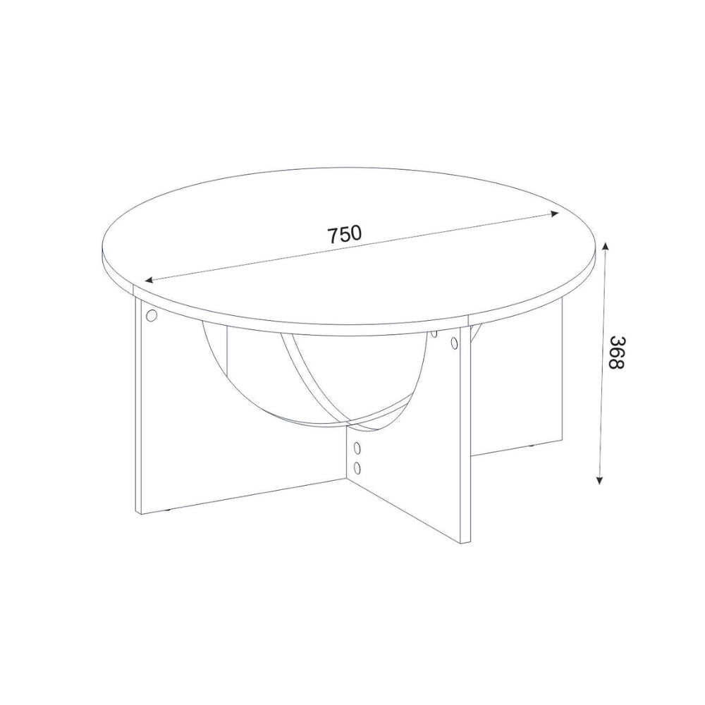 TABLE BASSE LEMMAR COULEUR CACHEMIRE