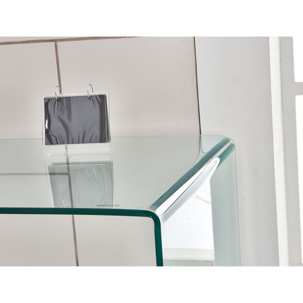 Table-bureau en verre trempé 125x75H cm - Tamerice