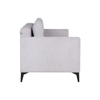 Divano con carrello estraibile e schienale ribaltabile 3 posti grigio chiaro - Derry