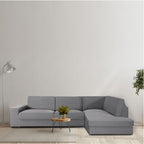Copridivano angolare 350-500 cm destro colore grigio - Jaz