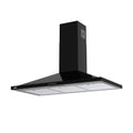 Hotte pyramidale 90 cm avec 3 niveaux de vitesse coloris noir - Eolo Samet