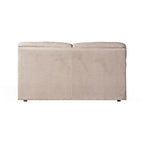 Divano 2 posti tessuto Roma03 colore lino 160x98x92h Alenda