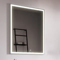 Badezimmerspiegel mit LED-Beleuchtung Antibeschlag 100x80 cm - Kabyu