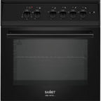 Cucina a gas 60x60 cm nera con forno ventilato multifunzione 70 litri classe A Tremiti Samet Indomita Line
