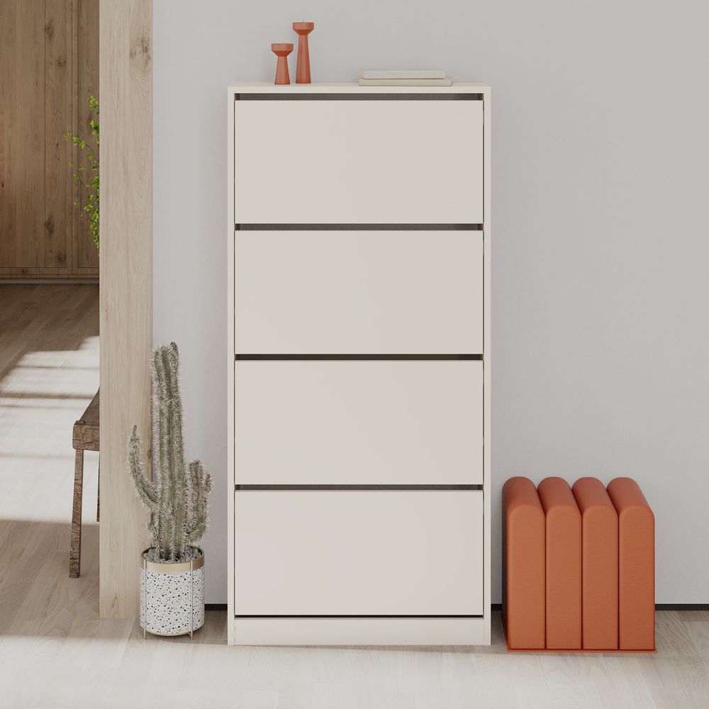 Scarpiera 4 ante a ribalta colore cashmere SHC540SAND