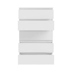 Cassettiera 5 cassetti colore bianco opaco  77.2x42.2x128H Morgan