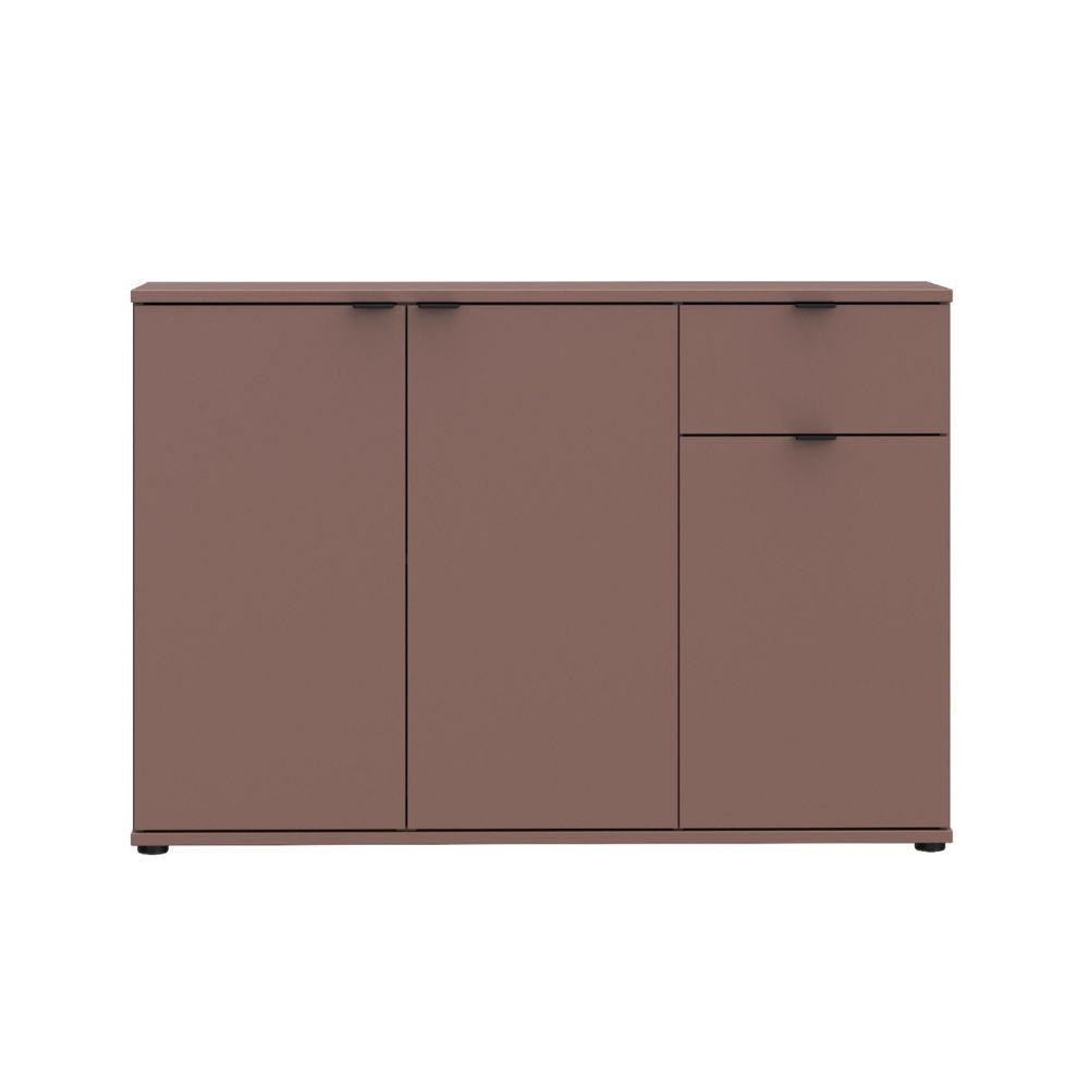 GNMK231L-U72 MEHRZWECK-MOBIL MIT DREI TÜREN + 1 SCHUBLADE FARBE TERRAKOTTA L120CM