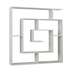 Libreria con 9 ripiani 125x22x129 colore bianco Labirent