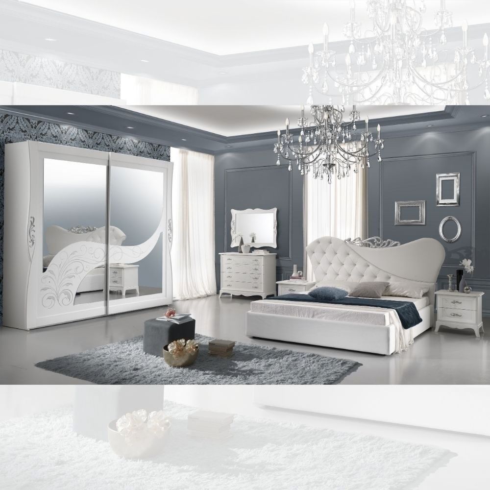 Chambre à coucher complète couleur blanc - Briel